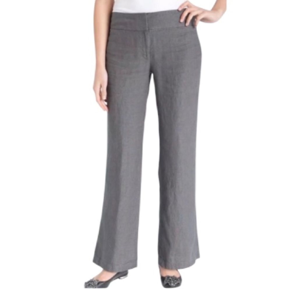 Eileen Fisher Wide Leg Linen Pants